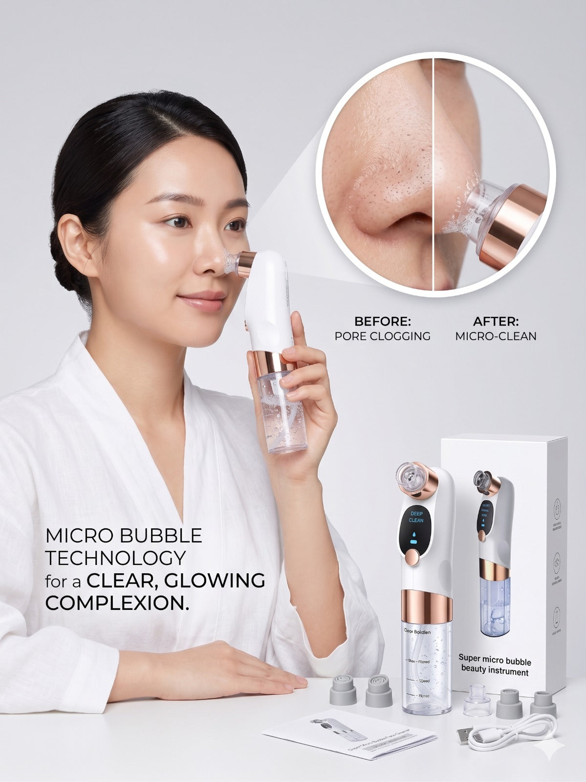 Facial Cleansing Device & Blackhead Remover
