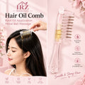 2-in-1 Hair Oil Applicator Comb With Roller Ball | Mess-Free Hair Oiling